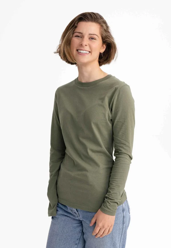 New MELAWEAR Damen Basic Langarmshirt Dhivya