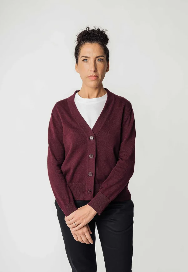 Flash Sale MELAWEAR Damen Basic V-Neck Feinstrick Cardigan Surina