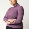 New MELAWEAR Damen Strickpullover Mit Mockneck Amba