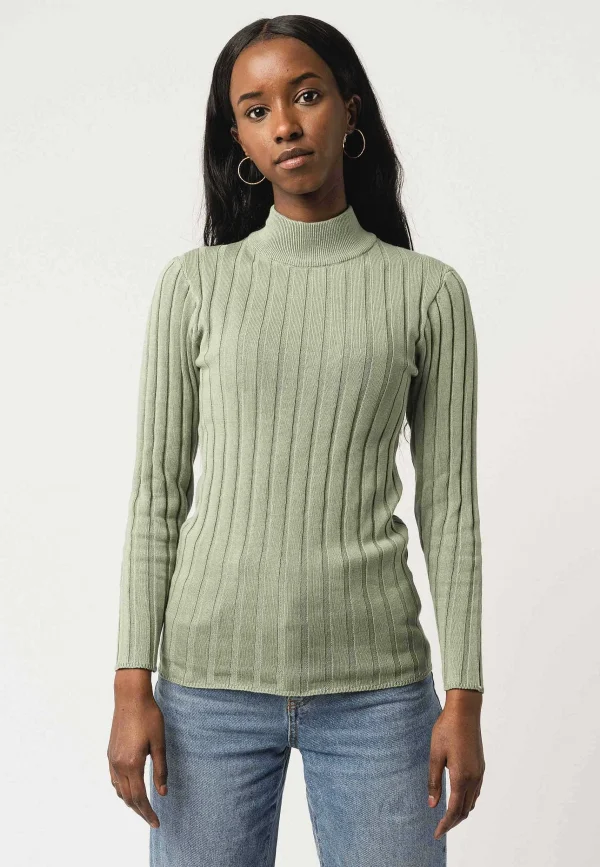 Store MELAWEAR Damen Strickpullover Mit Mockneck Amba