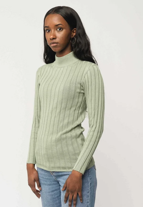 Store MELAWEAR Damen Strickpullover Mit Mockneck Amba