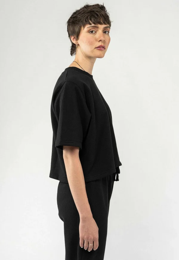 Discount MELAWEAR French Terry Cropped T-Shirt Deepali