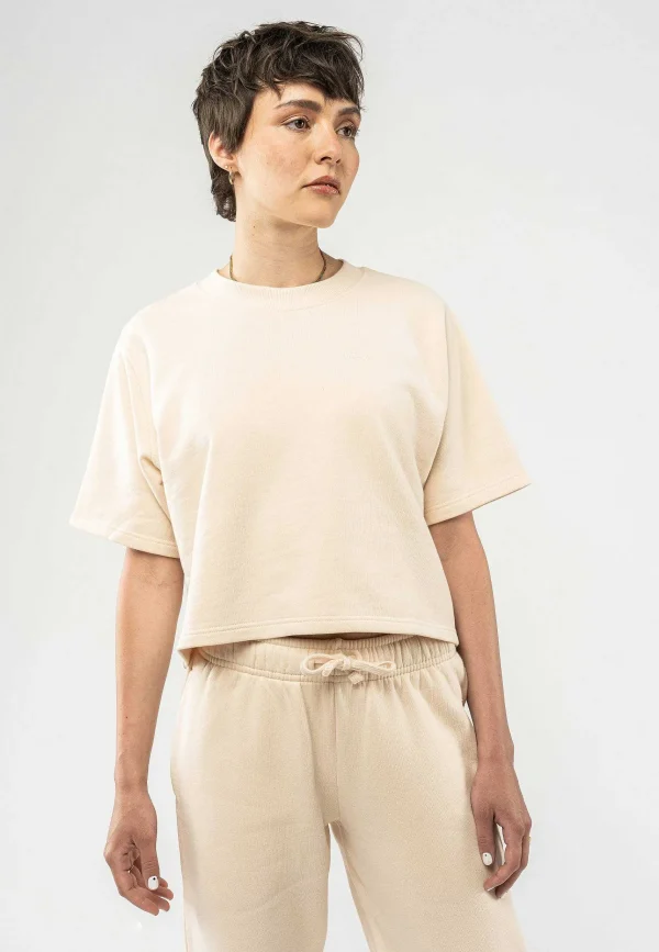 Store MELAWEAR French Terry Cropped T-Shirt Deepali