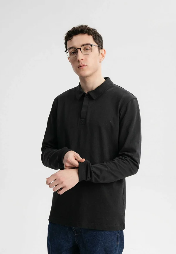 Hot MELAWEAR Herren Langarm Polo Shirt Divit